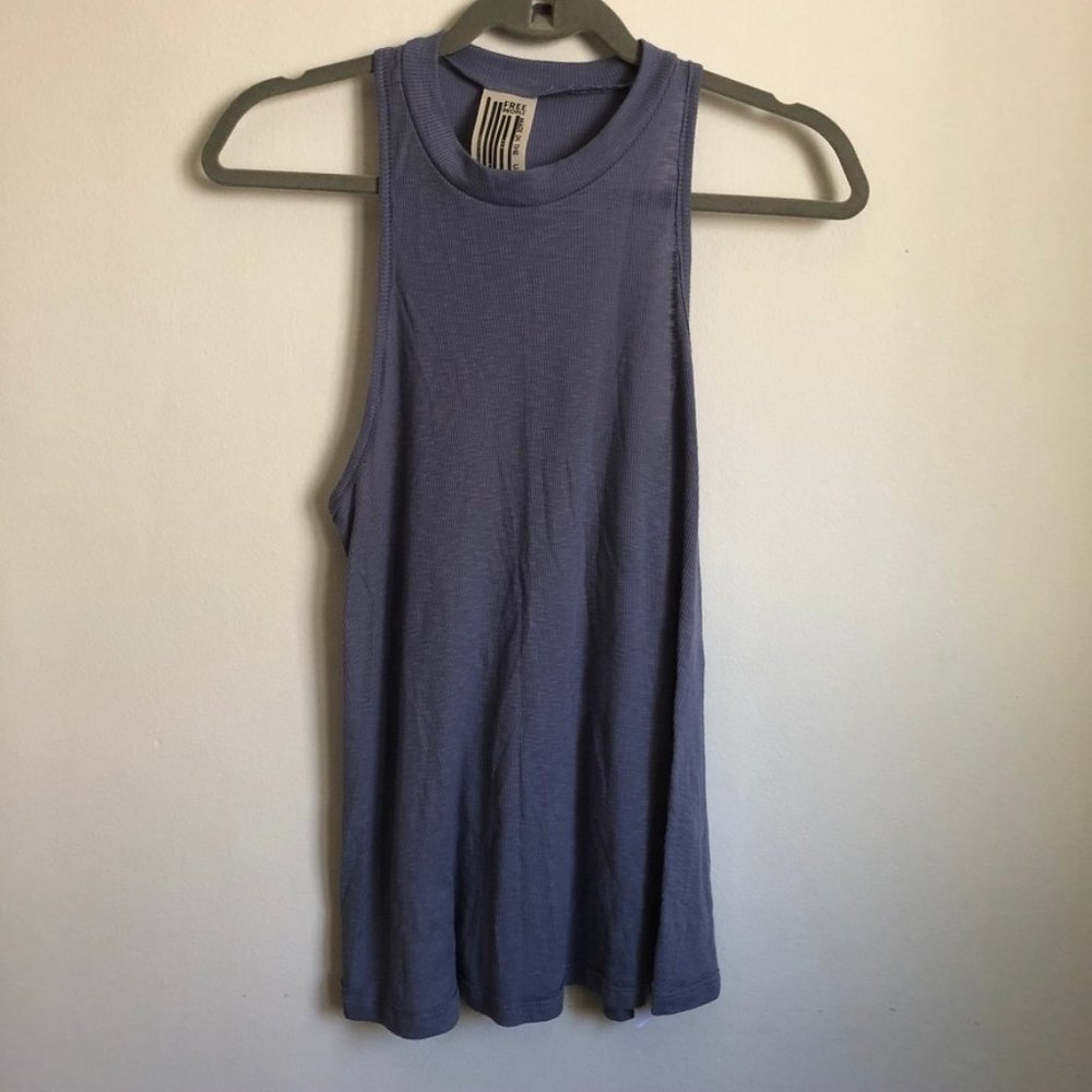 Free People Ribbed Mock Neck Tank